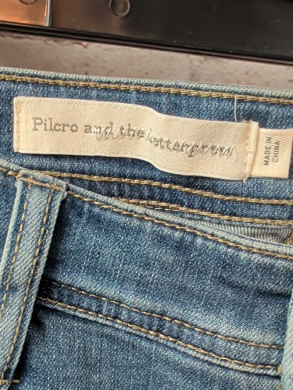 Pilcro And The Letterpress Light Blue Embellished  Jeans Size 29 - Picture 5 of 10